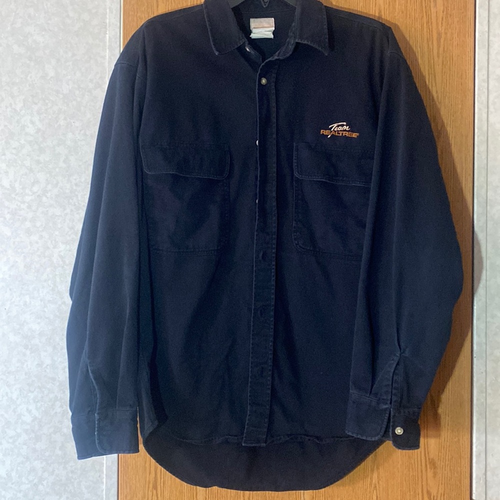 Team Realtree Hunting Long Sleeve Button Up Shirt Mens Size Small